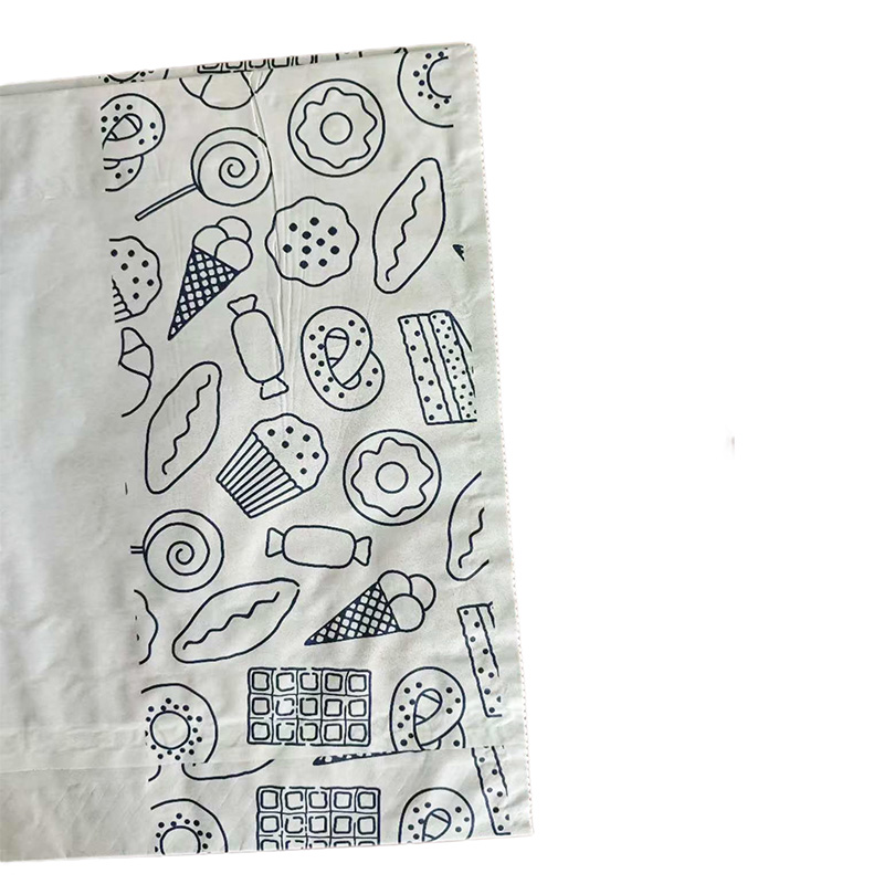 Bolsa de papel inferior cuadrada abierta